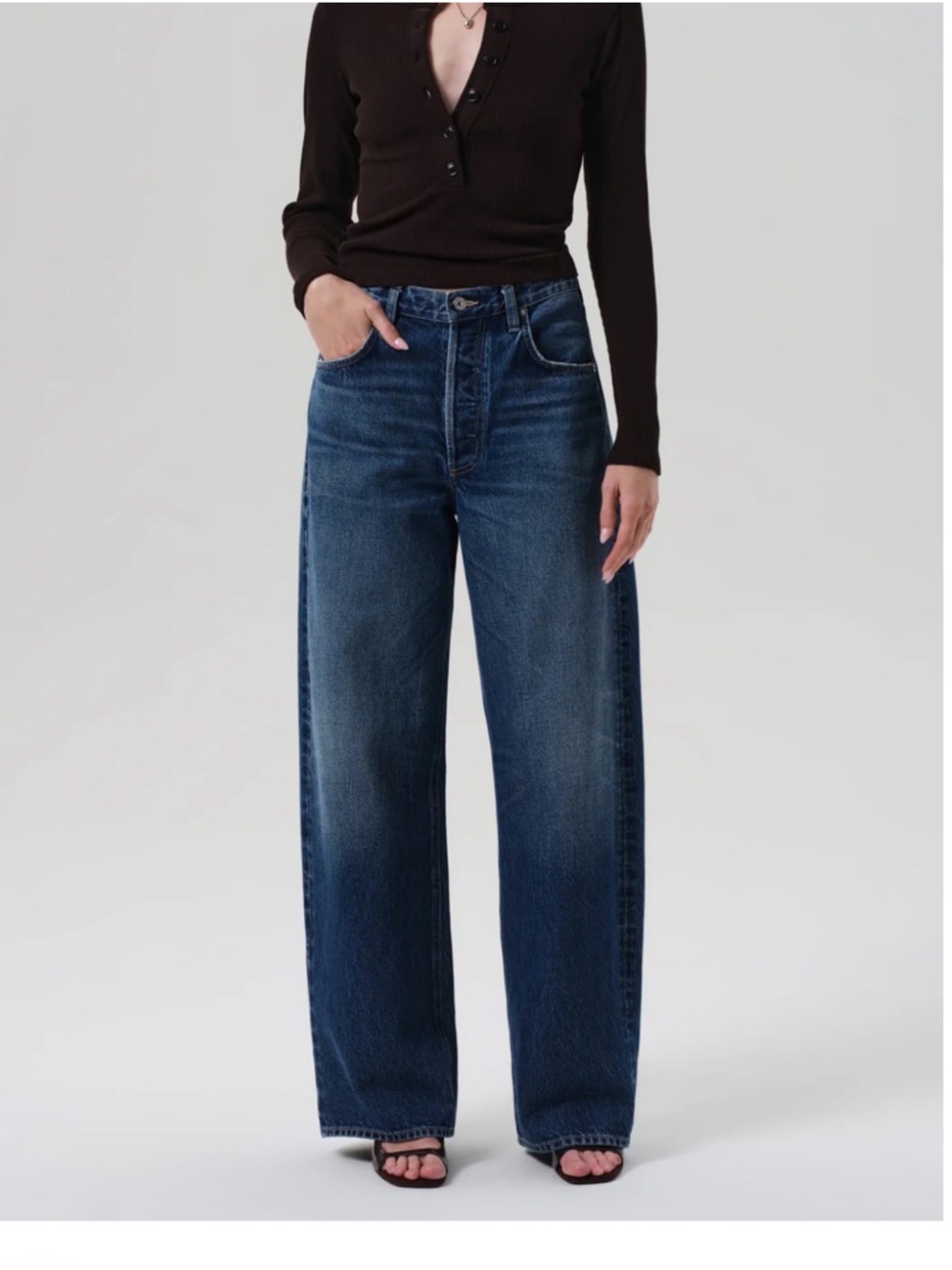 Citizens Of Humanity Deep Indigo Wide-Leg Jeans